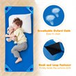 Pemberly Row Stackable Naptime Cot Daycare Rest Mat in Blue (Set of 6)