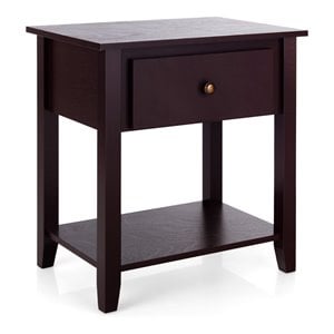 Pemberly Row Nightstand/Bedside Table/Sofa Table/End Table/Accent Table Espresso