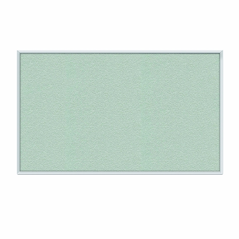 Pemberly Row Vinyl 3' x 4' Bulletin Board with Aluminum Frame in Silver