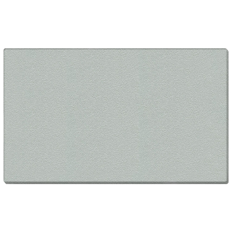 Pemberly Row Vinyl 4' x 5' Wrapped Edge Bulletin Board in Silver