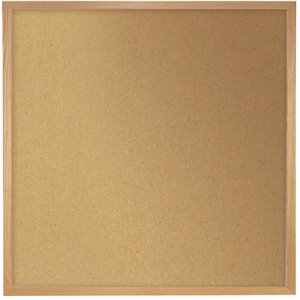 Pemberley Row Wood Oak Bulletin Board Square Self-Healing 48.5&quot Assembled