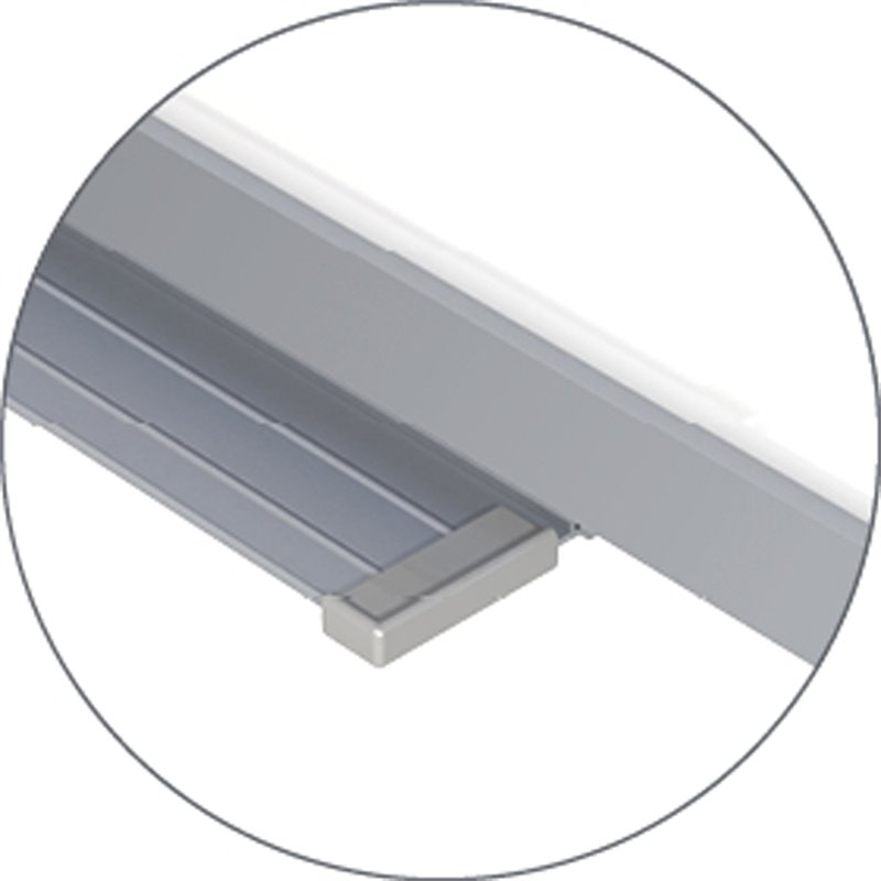 Pemberly Row Vinyl 2' x 3' Magnetic Whiteboard with 1