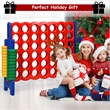 Pemberly Row 4-to-Score 4 in A Row Giant Game Set Kids Adults Fun Red Plastic