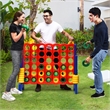 Pemberly Row 4-to-Score 4 in A Row Giant Game Set Kids Adults Fun Red Plastic