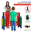 Pemberly Row 4-to-Score 4 in A Row Giant Game Set Kids Adults Fun Red Plastic