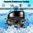 Pemberly Row Steel Ice Maker Machine 48Lbs/24H Self-Clean w/ LCD Display Silver