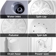 Pemberly Row Portable Twin Tub Total Washing Machine Washer Spain Spinner White