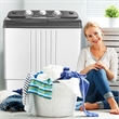 Pemberly Row Portable Twin Tub Total Washing Machine Washer Spain Spinner White