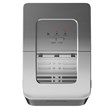 Pemberly Row Portable Ice Maker Machine Self-cleaning w/ Scoop Silver Plastic