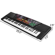 Pemberly Row Music Electronic Keyboard Kid Electric Piano W/Mic & Adapter Black