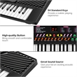 Pemberly Row Music Electronic Keyboard Kid Electric Piano W/Mic & Adapter Black