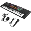 Pemberly Row Music Electronic Keyboard Kid Electric Piano W/Mic & Adapter Black