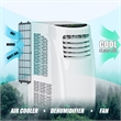 Pemberly Row 8000 BTU Air Conditioner & Dehumidifier Remote w/ Window Kit White