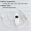 Pemberly Row Electric Heated Mattress Pad Safe Queen 8 Temperature 10h Time
