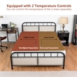 Pemberly Row Electric Heated Mattress Pad Safe Queen 8 Temperature 10h Time