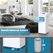Pemberly Row 8000 BTU Air Conditioner & Dehumidifier Remote W/ Window Kit White