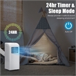 Pemberly Row 8000 BTU Air Conditioner & Dehumidifier Remote W/ Window Kit White