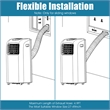 Pemberly Row 8000 BTU Air Conditioner & Dehumidifier Remote W/ Window Kit White