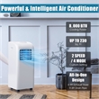 Pemberly Row 8000 BTU Air Conditioner & Dehumidifier Remote W/ Window Kit White