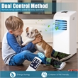 Pemberly Row 8000 BTU Air Conditioner & Dehumidifier Remote W/ Window Kit White