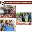 Pemberly Row 3-In-1 Multi Combo Game Table Soccer Billiards Hockey For Kids