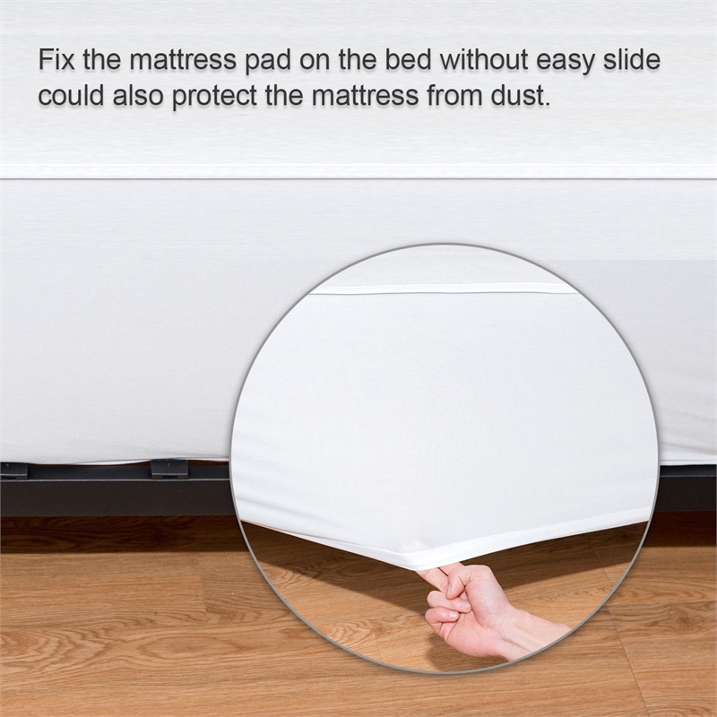 Pemberly Row Electric Heated Mattress Pad Safe Full 8 Temperature 10h Timer