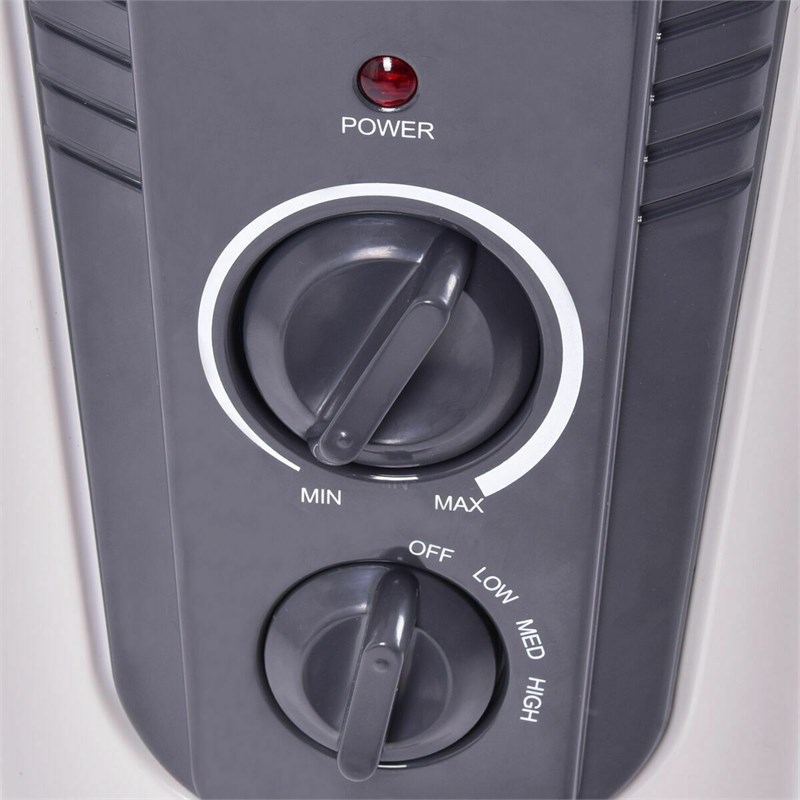 Pemberly Row 1500W Electric Oil Filled Radiator Space Heater Thermostat Room