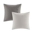 Pemberly Row 9-Piece Cotton Clip Jacquard Comforter Set - Gray