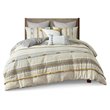Pemberly Row 3-Piece Cotton Comforter Set w/ 2 Matching Shams in Gray