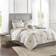 Pemberly Row 6-Piece Farmhouse Embroidered Cotton Comforter Set in Ivory
