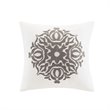 Pemberly Row 6-Piece Farmhouse Embroidered Cotton Comforter Set in Ivory