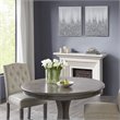 Pemberly Row Wood Glimmer Hand Embellished Canvas Set in Silver (Set of 2)