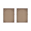 Pemberly Row Wood Glimmer Hand Embellished Canvas Set in Silver (Set of 2)