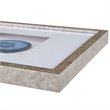 Pemberly Row Modern Real Stone Framed Graphic (4