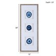 Pemberly Row Modern Real Stone Framed Graphic (4