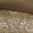 Pemberly Row Contemporary 24-Piece Polyester Comforter Set in Brown