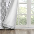 Pemberly Row Polyester Blackout Printed Window Panel in Gray