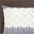 Pemberly Row 3-Piece Cotton Printed Comforter Set with Chenille in Navy
