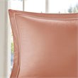 Pemberly Row 9-piece Farmhouse Cotton Percale Comforter Set - Coral Pink