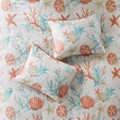 Pemberly Row 7-piece Cotton Comforter Set in Coral Pink