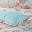 Pemberly Row 7-piece Cotton Comforter Set in Coral Pink