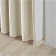 Pemberly Row Polyester Faux Silk Twisted Tab Panel in Champagne Gold