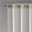 Pemberly Row Polyester Fabric Heathered Window Panel in Taupe Gray
