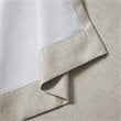 Pemberly Row Polyester Fabric Heathered Window Panel in Taupe Gray