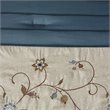 Pemberly Row 7-Piece 100 Percent Polyester Polyoni Comforter Set in Navy