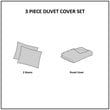 Pemberly Row Cotton Tufted Full/Queen Duvet Cover Set in Brown
