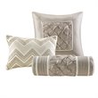 Pemberly Row 7-Piece Polyester Polyoni Set with Pleats in Ivory