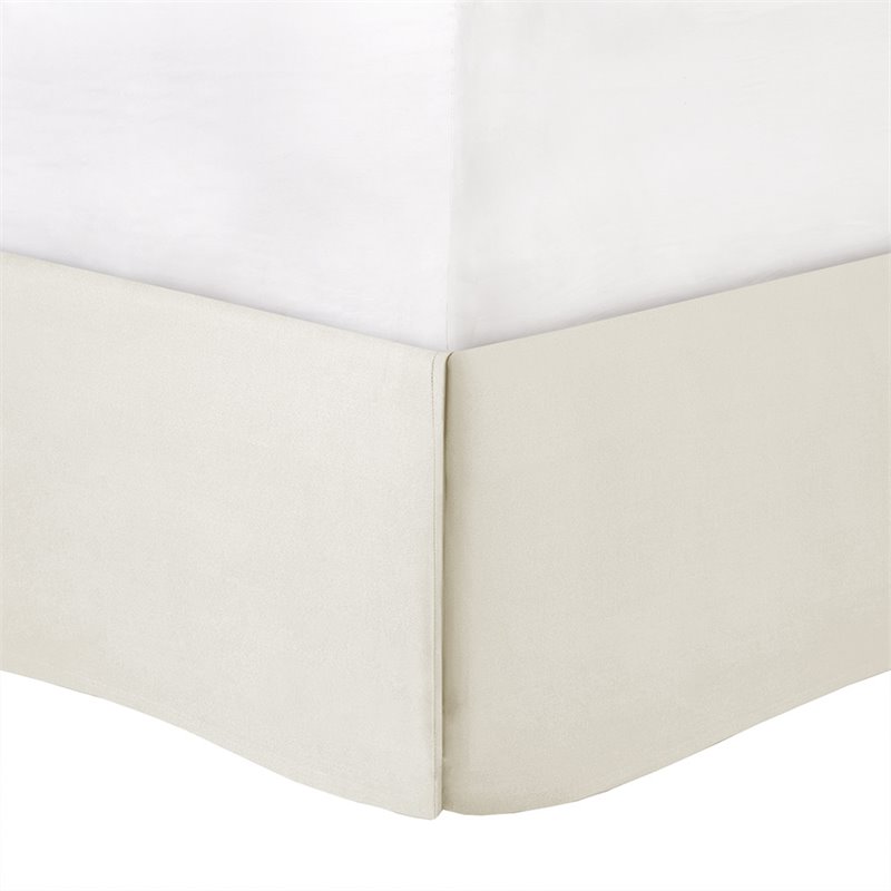 Pemberly Row 7-Piece Polyester Polyoni Set with Pleats in Ivory