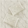 Pemberly Row 7-Piece Polyester Polyoni Set with Pleats in Ivory