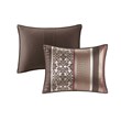Pemberly Row 7-Piece Polyester Jacquard Comforter Set in Red